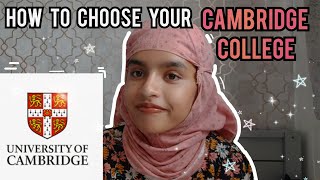 The guide to choosing your CAMBRIDGE COLLEGE [upl. by Quillon]