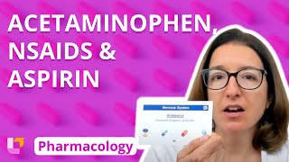 Acetaminophen NSAIDs amp Aspirin  Pharmacology  Nervous System  LevelUpRN [upl. by Eetnwahs656]