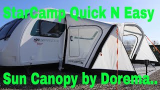 StarCamp Quick N Easy Air Sun Canopy by Dorema [upl. by Junette706]