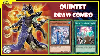 Yugioh Duel Links  Quintet Magician Deck 2023  Combo With Spellbook For Draw  遊戯王デュエルリンクス [upl. by Goldfinch]