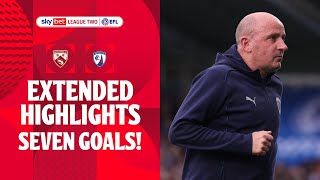 SEVEN GOALS  Morecambe v Chesterfield extended highlights [upl. by Aigil7]