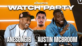 ANESON GIB vs AUSTIN MCBROOM with Yung Filly amp Harry Pinero  Kingpyn Watch Party [upl. by Blackmun]