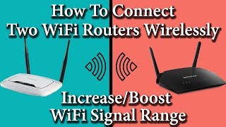 ✓ How to Connect Two Routers on one Home Network Wireless 2018 [upl. by Thaddus]