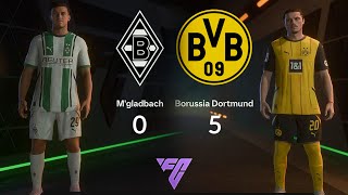 M’gladbach vs Borussia Dortmund  Bundesliga 2425  EA Sports FC25  PS5 4K60 [upl. by Radbun]