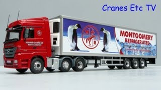 Corgi MercedesBenz Actros Refrigerated Trailer Montgomery by Cranes Etc TV [upl. by Hose418]