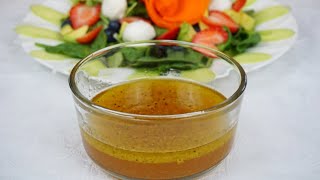 Receta fácil y rápida VINAGRETA DE NARANJA casera muy rica para sus ensaladas [upl. by Ecinom481]