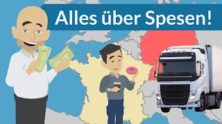 Spesen für LKWFahrer  Wofür sind sie und wie sieht die Regelung im Detail aus [upl. by Anilra]