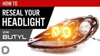 How to Reseal Your Headlight Using Butyl Headlamp Sealant  Diode Dynamics [upl. by Gus595]