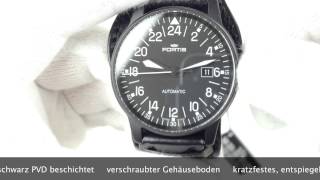 FORTIS FLIEGER BLACK 24H LIMITED EDITION 5961841 L01 wwwolfertco [upl. by Ennairrek]