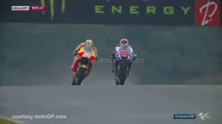 Pedrosa vs Rossi vs Lorenzo quotMotoGP Motegi Japan 2015quot [upl. by Metts]