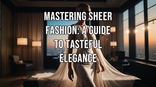 Mastering Sheer Fashion A Guide to Tasteful Elegance [upl. by Stasny]