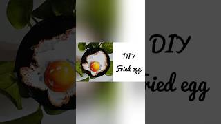 DIYFried egg 🍳diy clayart homedecor friedegg [upl. by Egedan]