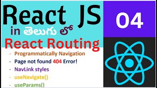 React Router v680  Programmatically Navigation  NavLink styles useNavigate  useParams [upl. by Oiramel930]