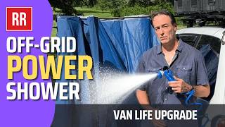 DIY Minivan Camper with OffGrid Shower Ultimate Van Life Upgrade [upl. by Emile]