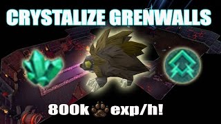 Runescape 3 Updated Crystallize Grenwalls Guide  800k Hunter EXPh [upl. by Nodnil]