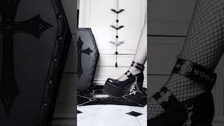 Goth Shoe Collection ⛓️🖤 Pick your favs Killstar Demonia Boots Lamoda Dolls Kill Widow  High heels [upl. by Anatnas]