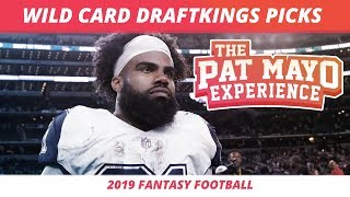 2019 Fantasy Football — NFL Wild Card DraftKings Picks Preview and Short Slate Strategy [upl. by Hazem]