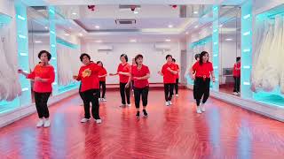 Easy Carol  Line Dance  Demo by Zhang Zhou Line Dance Club Palembang [upl. by Euphemie]