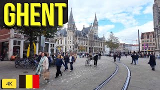 Walking Tour of Ghent Belgium  Belgium Walking Tour 4k  ghent belgium [upl. by Esilrahc]