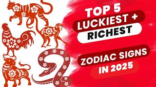 Top 5 Richest Zodiac Signs In 2025 According To Chinese Astrology [upl. by Neahs]