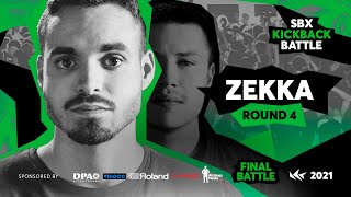 Zekka  Round 4  Final  DLOW vs ZEKKA  SBX KICKBACK BATTLE 2021 [upl. by Nolasba589]