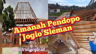 Amanah Pendopo Joglo Ukir Antik di Sleman Yogyakarta Building Traditional Joglo House in Jogja [upl. by Eidok91]