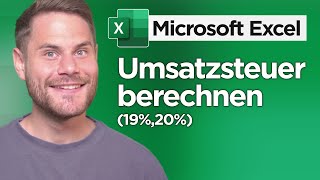 Mehrwertsteuer und Umsatzsteuer einfach berechnen in Excel [upl. by Alessandro188]