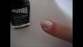 Crackle nail art with Avon Mosaic Effects Nail Polish [upl. by Ruenhs]