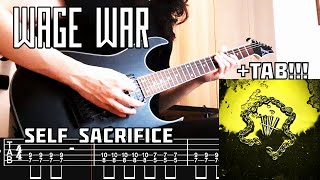 WAGE WAR  Self Sacrifice Guitar Cover  TAB NEW SONG 2024 [upl. by Aicirtap]