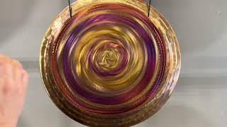 19quot Grotta Sonora Handheld Gong  Purple Spiral Stargate 2 No 1  The Gong Shop [upl. by Neira]