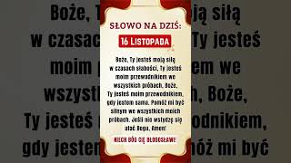 SŁOWO NA DZIŚ Boże Ty jesteś moją siłą🎉🙏modlitwa jesus bóg łaska wiara Biblia Polska [upl. by Avictor]