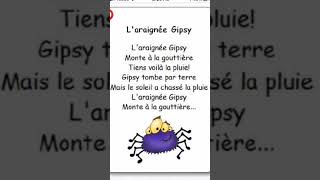 comptine française laraignée Gipsy frensh song Gipsy the spider comptines [upl. by Htiderem]