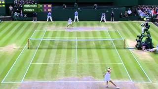 Kvitova dukes out amazing rally  Wimbledon 2014 [upl. by Morocco]