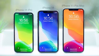 iPhone 11 vs 11 Pro vs 11 Pro Max  InDepth Comparison amp Review [upl. by Jerman653]