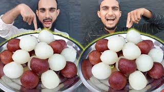 RASGULLE GULAB JAMUN 🔥🤪 SWEET EATING CHALLENGE  EATING SWEET SHOW [upl. by Giralda117]