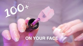 ASMR 100 TRIGGERS on YOUR FACE First Person  NonStop Tingles [upl. by Tteragram]