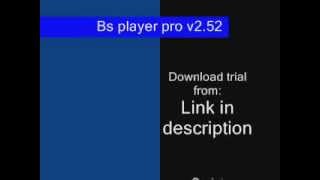 Bs player pro v252 FULL for FREE link to download  serial and username in description [upl. by Prudy]