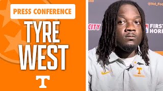 Tennessee Footballs Tyre West breaks down UT defensive line in camp I Volquest I GBO [upl. by Franzen]