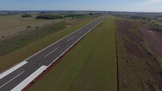 Nova pista do Aeroporto de Santo Ângelo será inaugurada neste domingo [upl. by Krystalle670]