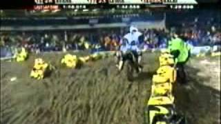 2005 AMA Supercross Rd Anaheim 1 main [upl. by Annekim]