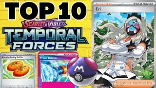 TOP 10 TEMPORAL FORCES TRAINER CARDS [upl. by Navek]