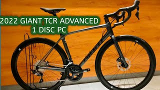 2022 GIANT TCR ADVANCED 1 DISC PRO COMPACT MEDIUM BLACK CHROME [upl. by Ainekahs]