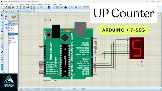 How to Interface 7Segment Displays with Arduino Uno in Proteus 8 Professional Tutorial Up Counter [upl. by Delacourt]