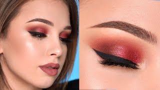 WarmToned Smokey Eye Makeup Tutorial [upl. by Tat312]