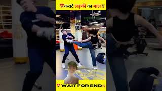 ब्लैक बेल्ट BJJ 👩 बनाम 3 पुरुष🧔‍♂️ karate girl vs 3 guysshorts karate fight girl [upl. by Gomar]