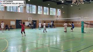 Match volley Cannes  Avignon  Championnat régional M18  Saison 20232024 [upl. by Turne]