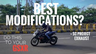 Suzuki gixxer 150 modified How I modified my gixxer for best looks [upl. by Dnomsad]