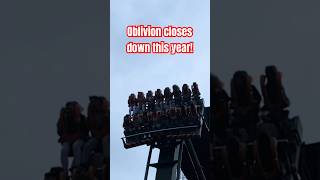 Oblivion Alton Towers closes down in 2023 for good 😭 rollercoaster thriller scary dangerous [upl. by Den218]