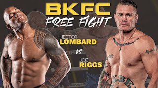 Crazy Ending Hector Lombard vs Joe Riggs  BKFC 18 [upl. by Nyledaj]