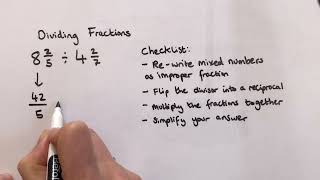 How to Divide Fractions ages 12 [upl. by Eppillihp]